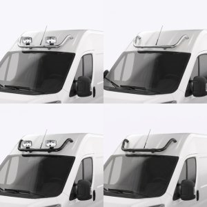 Rampe de toit pré-câblée Citroën Jumper 2007-2024 – Sans LED – H2 – Noir ou Chromé – Garantie 6 ans