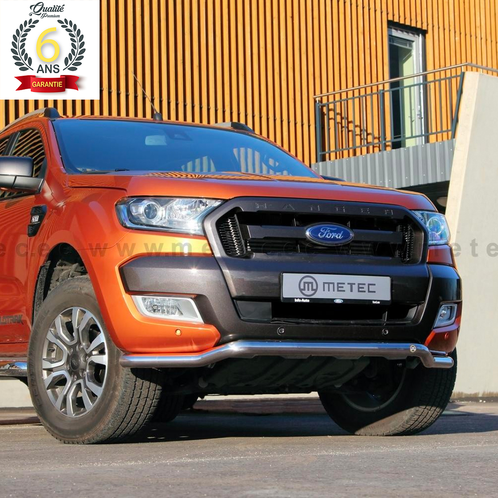 Barre Sous Par Choc Inox Sur Ford Ranger 2012-2019