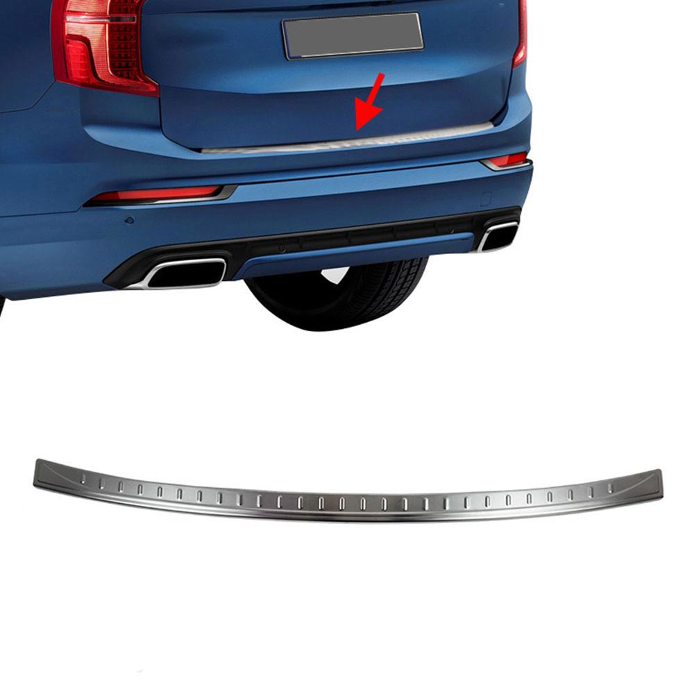 Avisa Protection de seuil arrière inox compatible avec Volvo XC90 2002 'Ribs'