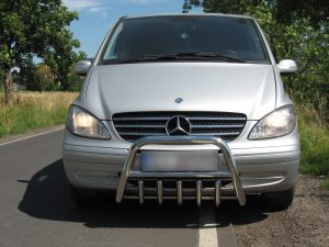 MERCEDES VITO / VIANO 2004-2010 PARE-BUFFLE BAS AVEC GRILLE DE PROTECTION INOX W639 2004-2014 389,00 €