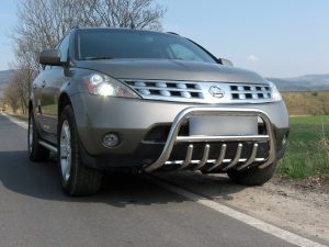 NISSAN MURANO 2003-2007 PARE-BUFFLE BAS AVEC GRILLE DE PROTECTION CARTER EN INOX Z50 2002-2007 389,00 €