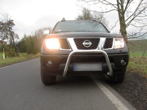 NISSAN NAVARA 2006-2010 PARE-BUFFLE BAS SANS GRILLE DE PROTECTION CARTER INOX D40 2006-2014 369,00 €