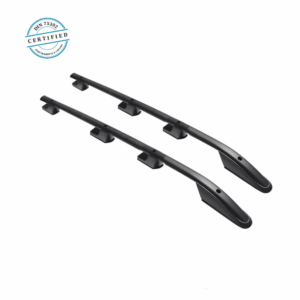 Barres de toit longitudinales Aluminium (Noir) Sur Opel Vivaro 2001-2014
