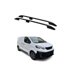 Barres de toit longitudinales Aluminium (Noir) Peugeot Traveller 2017+ - L1