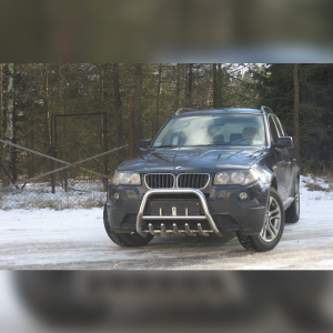 PARE-BUFFLE BAS AVEC GRILLE DE PROTECTION SUR BMW X3 2003-2005