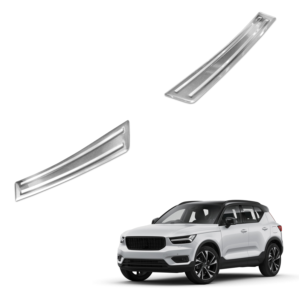 Protection Seuil Coffre Inox Volvo XC40 2017+ | Acier Brossé