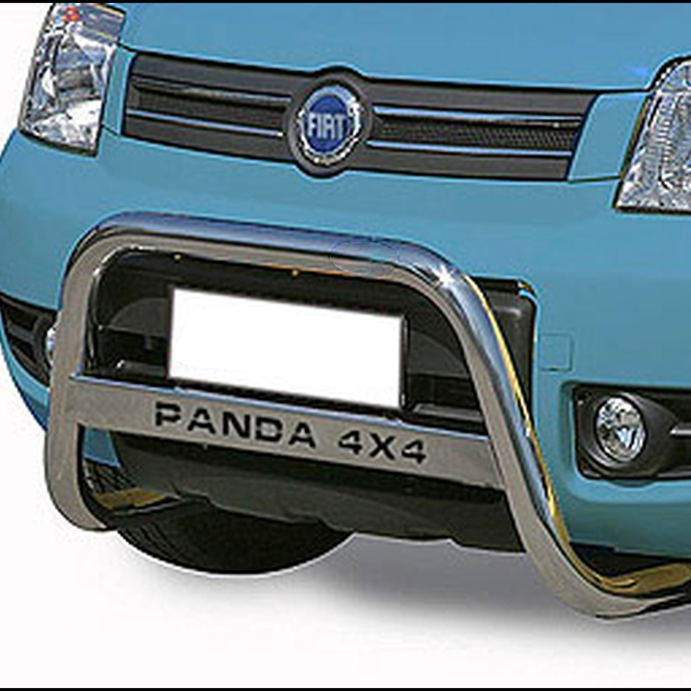 PARE-BUFFLE EN INOX SUR FIAT PANDA 4X4 2005+ copy