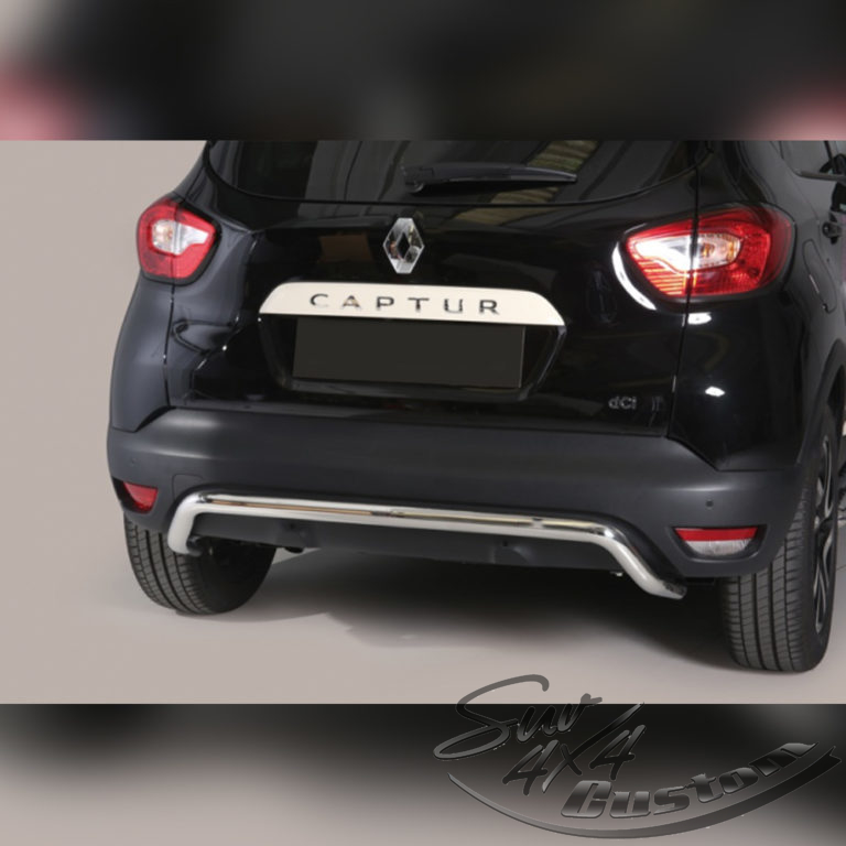 PROTECTION ARRIERE INOX SUR RENAULT  CAPTUR  2013 2022