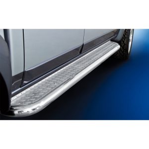 MARCHE-PIEDS LATERALES PLAT INOX SUR FORD RANGER 2007-2012