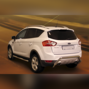 PROTECTION ARRIÈRE INOX SUR FORD KUGA 2008-2013