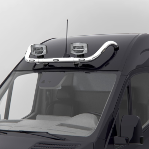 Rampe de toit pré-câblée avec LED Fiat Ducato 2007-2024 | H2 | Noir ou Chromé | Garantie 6 ans