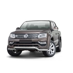 Barre Sous Pare-Choc Homologué Inox  Volkswagen Amarok V6 2016-2022  Double Cabine