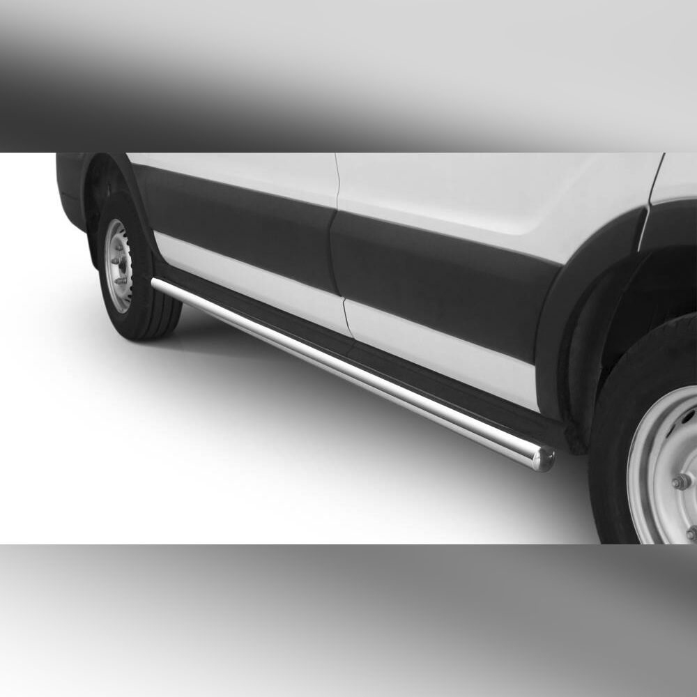 PROTECTIONS LATERALES INOX SUR FORD TRANSIT 2019 (L2)