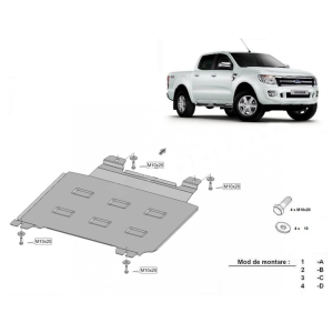 PROTECTION DE CARTER ACIER (REDUCTEUR) SUR FORD RANGER 2011-2021