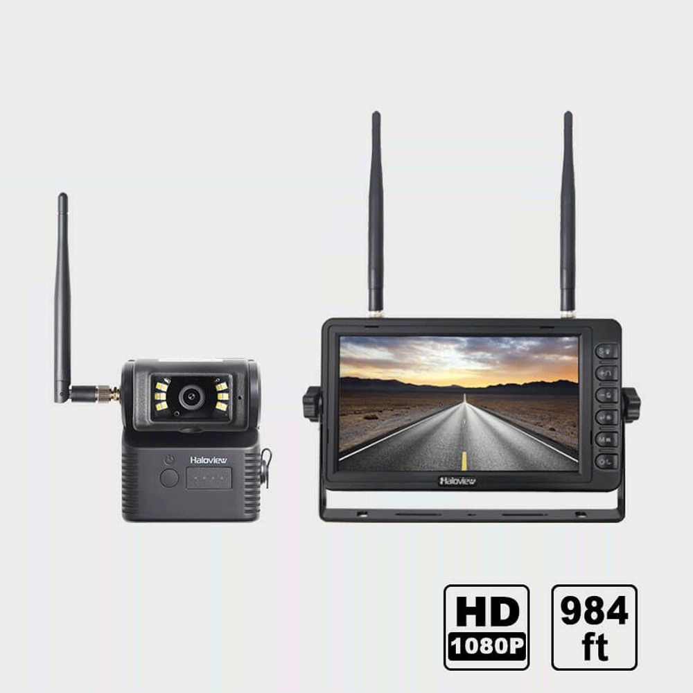 1080p Wifi Caméra de recul Haute définition Vision nocturne Caméra de recul  Enregistreur de conduite étanche Transmission sans fil
