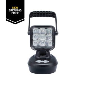 Lampe de travail portable Swedstuff à LED, 12-24 V CC, 18 W, aimant, fonction voyant d'avertissement (ambre)