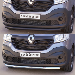 Protection avant Renault Trafic L1 2014-2026 – Noir ou Chromé