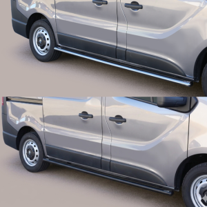 Protection latérale Renault Trafic L1 2014-2026 – Noir ou Chromé