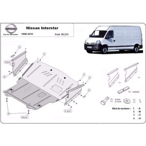 Steel Skid Plate Nissan Interstar 1998-2010