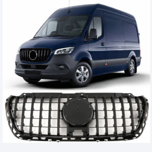 Calandre Panamericana GT Mercedes Sprinter W907 W910 2018-2024 ABS Noir brillant