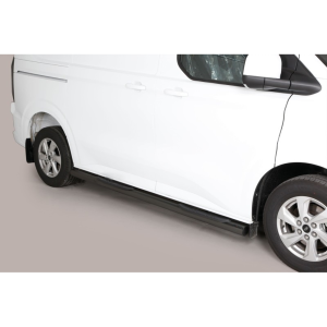 Marche-Pieds Latéraux Gp Inox  Ford Transit Custom 2024+ (L2) (Noir)