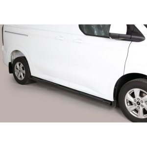 Marche-Pieds Latéraux Gpo Inox Ford Transit Custom 2024+ (L2) (Noir)