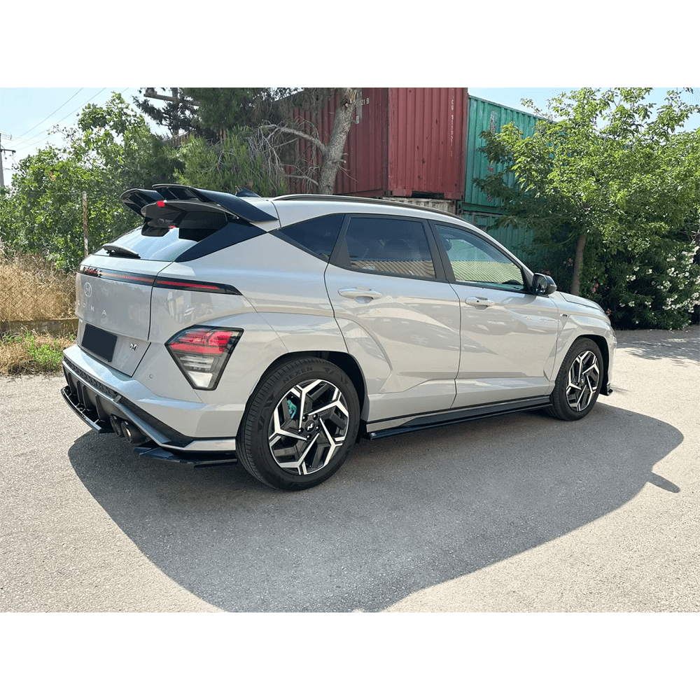 Extensions de Jupes Latérales Hyundai Kona N-Line Mk2 2022+ (ABS Noir Brillant) – Image 2