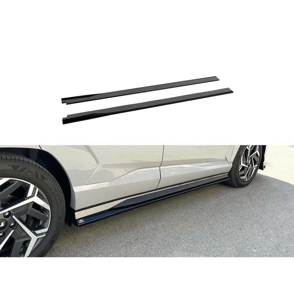 Extensions de Jupes Latérales Hyundai Kona N-Line Mk2 2022+ (ABS Noir Brillant)