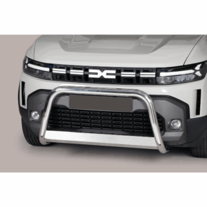 Pare-Buffle Inox Homologué Avec Plaque Sur Dacia Duster 2024+