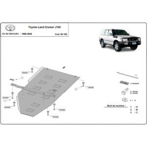 Protection de Boîte de Vitesses en Acier Toyota Land Cruiser J100 1998-2008