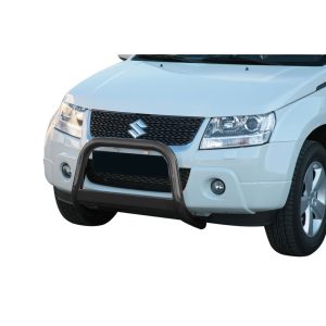 Pare-Buffle Inox Homologué Avec Barre Suzuki Grand Vitara 2009-2013 (Noir)