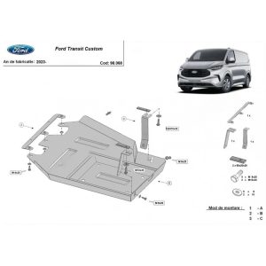 Protection Réservoir ADBlue Ford Transit Custom 2023-2025