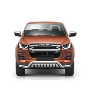 Barre Sous Pare-Choc En Inox Homologué Avec Plaque De Protection Isuzu D-Max 2020-2024