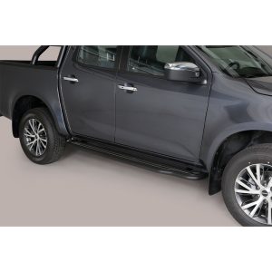 Marche-Pieds P181 Inox Double Cab Isuzu D-Max 2024+ (Noir)