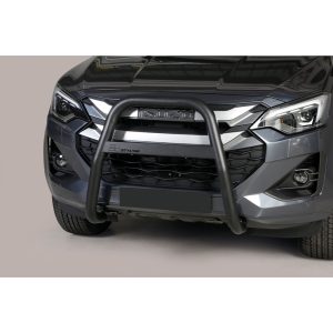 Pare-Buffle Haut Inox Avec Barre Isuzu D-Max Double Cab 2024+ (Noir)