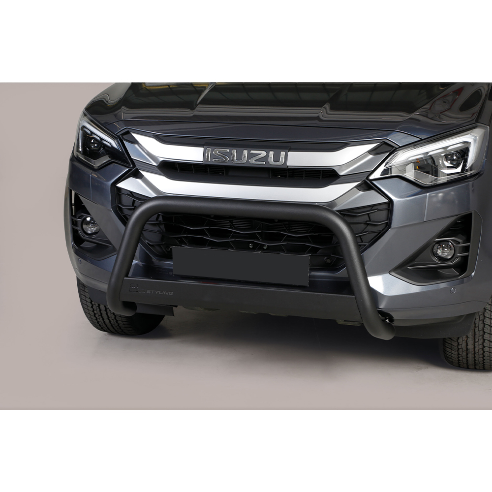 Pare-Buffle Homologué Inox Avec Barre Isuzu D-Max Double Cab 2024+ (Noir)