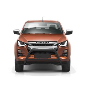 Pare-Buffle Inox Homologué Avec Barre Transversale Isuzu D-Max 2020-2024 (Noir)
