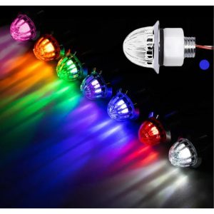 Ampoule LED Nedking Mini Watermelon Bleu à lentille claire – Éclairage pour camion, utilitaire ou remorque
