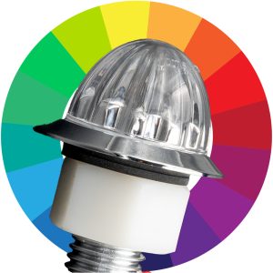 LED RGB Nedking Mini Watermelon 12‑24V avec lentille claire – IP67, pour camion et utilitaire