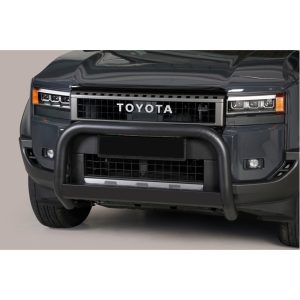 Pare-Buffle homologué Inox Avec Barre Toyota Land Cruiser 250 2025+ (Noir) (76mm)