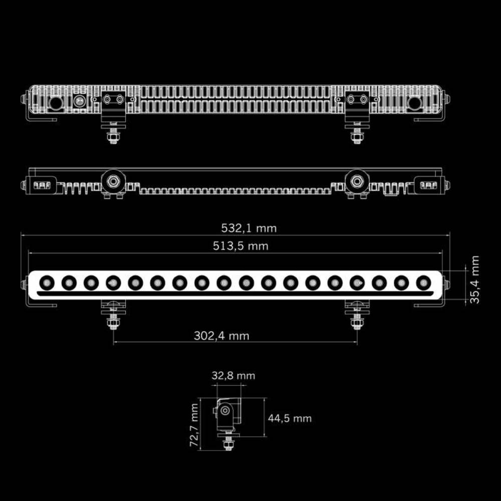Pare-soleil + barre LED 20" pour Ford Transit Custom & VW Transporter T7 (2024+) – Image 6