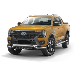 Barre Sous PareChoc Homologué Inox Avec Grille De Protection  Ford Ranger 2023+
