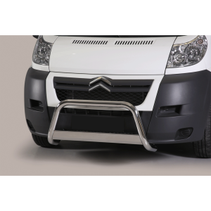 Pare-Buffle Homologué Inox Avec Barre Transversal Citroen Jumper 2006-2013