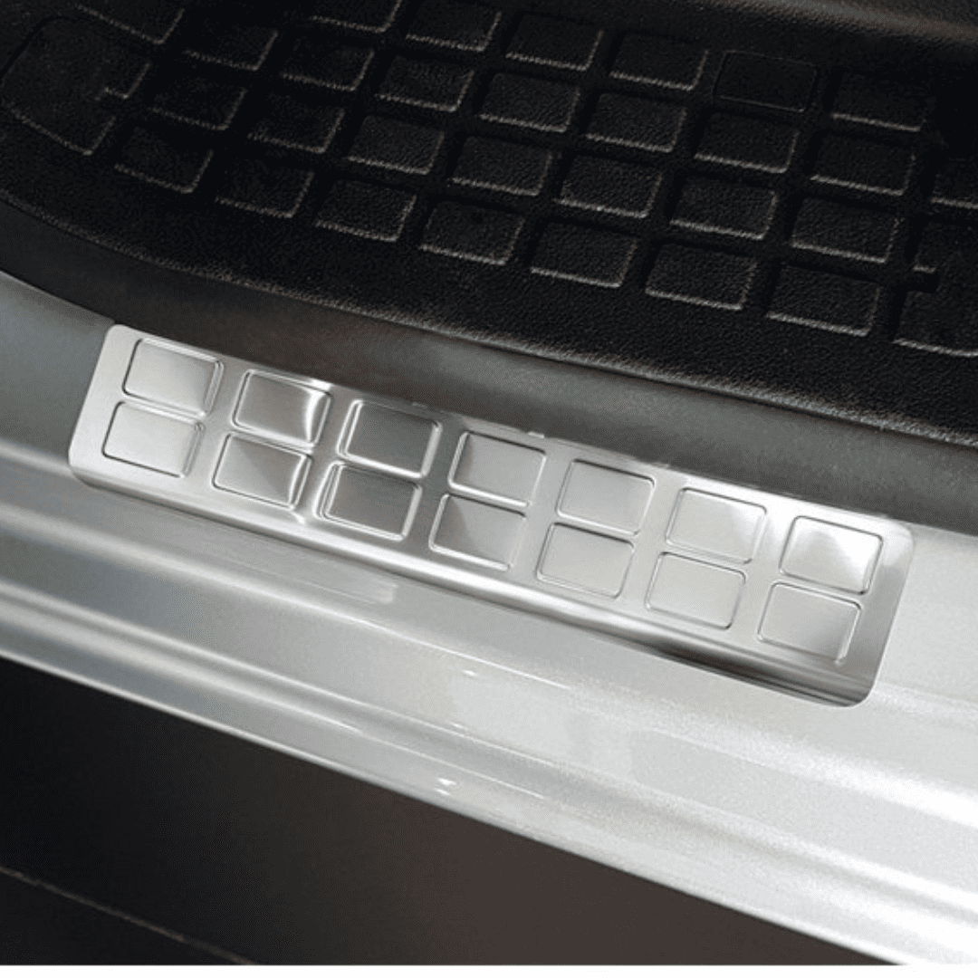 Baguettes de Seuil Fiat Scudo 2022+ Avant — Acier Inoxydable Argent Brossé 30 cm – Image 3