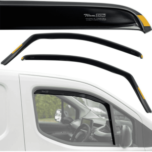 Déflecteurs de vitres latérales avant Fiat Scudo III 507 2022+ noir fumé translucide certifiés TÜV