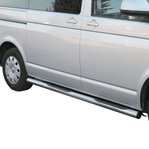 Marchepied latéral Volkswagen T5 2010-2014 chromé noir plaque ovale inox certifié TÜV