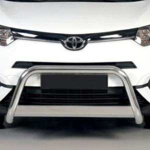 Pare-buffle avant Misutonida noir et chromé sur Toyota Proace City Verso, vue avant
