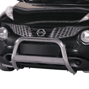 Pare-buffle avant Nissan Juke 2010-2019 inox AISI 304 homologué CEE avec gravure JUKE référence MED/277/IX