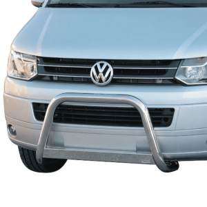 Pare-buffle Volkswagen T5 2010-2014 bull bar inox Ø63 mm chromé noir homologué CEE
