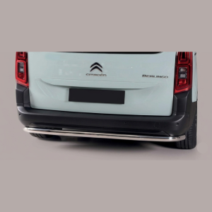 Protection arrière Misutonida noir et chromé sur Citroën Berlingo 2018+, vue arrière